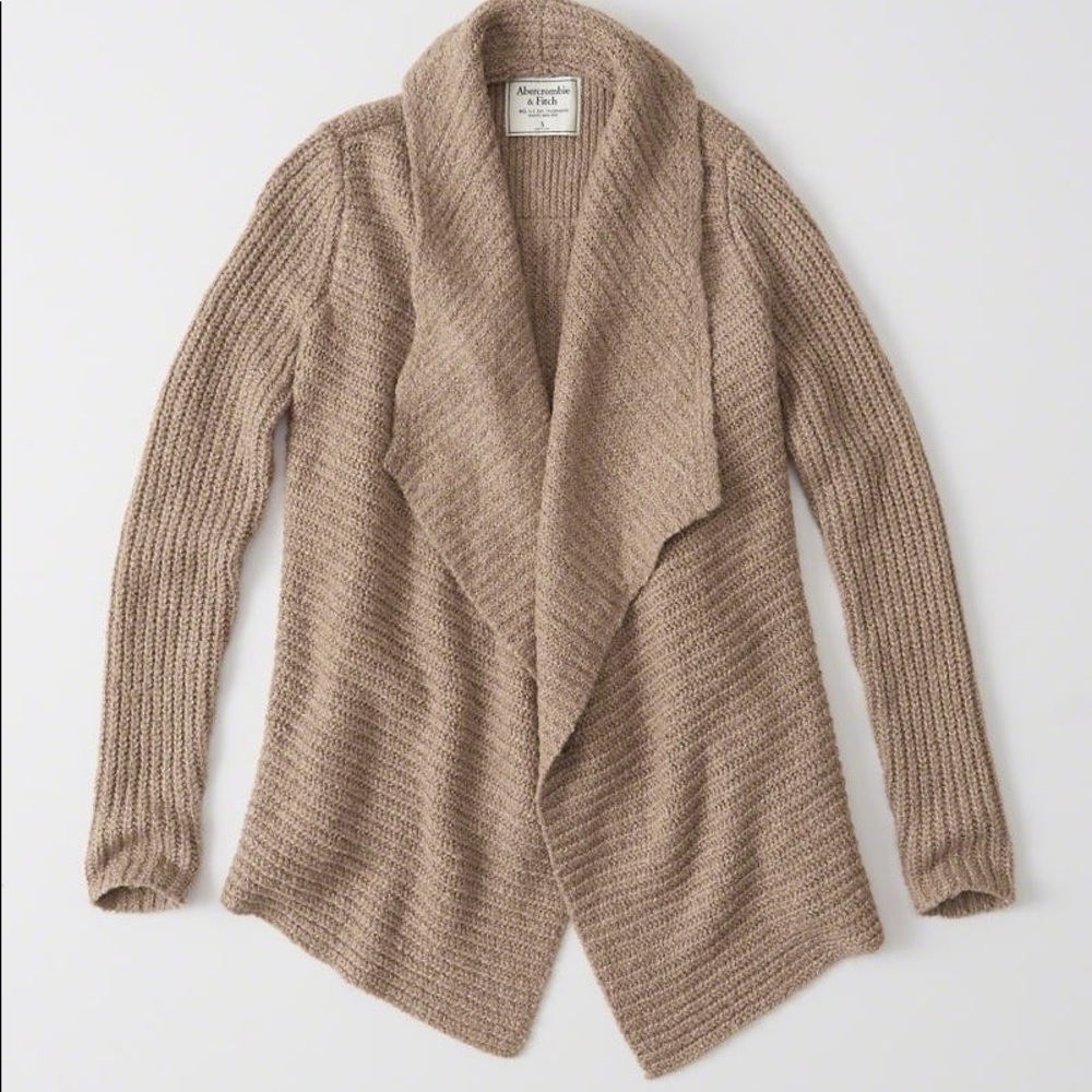 Brown knitted cardigan